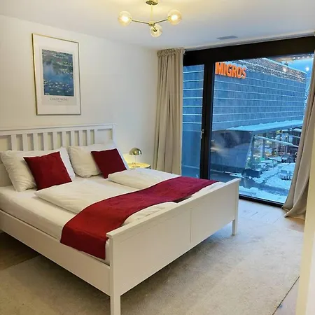 Apartment Mountain View Luxury Apartment At Interlaken West Station With Balcony, Ac And Bbq
