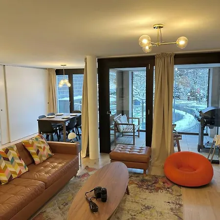 Mountain View Luxury Apartment At Interlaken West Station With Balcony, Ac And Bbq Apartment *