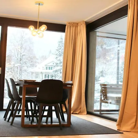 Apartment Mountain View Luxury Apartment At Interlaken West Station With Balcony, Ac And Bbq *