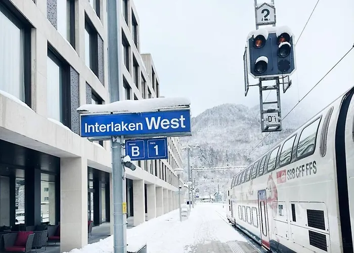 Modern With Balcony And Bbq At West Station Apartmán Interlaken